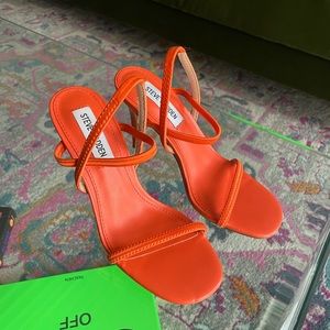 Orange Steve Madden heels